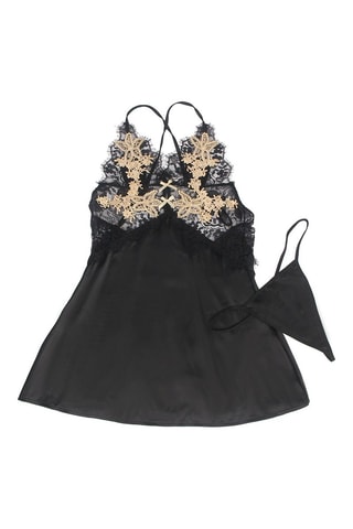 Nuisette et string - Noir