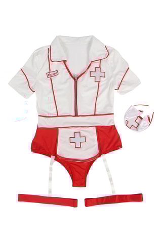 Disfarce de enfermeira Branco