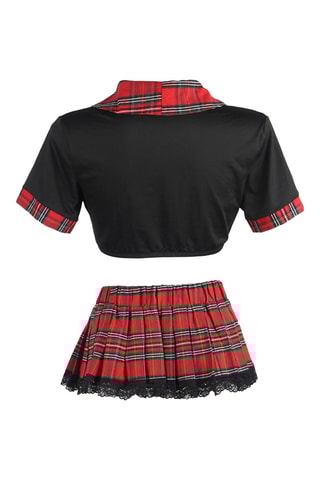 Disfarce de estudante Preto e vermelho