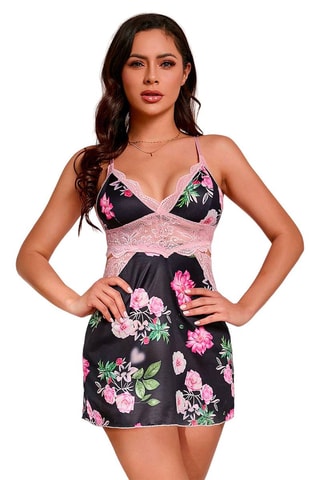 Babydoll - Preto e rosa