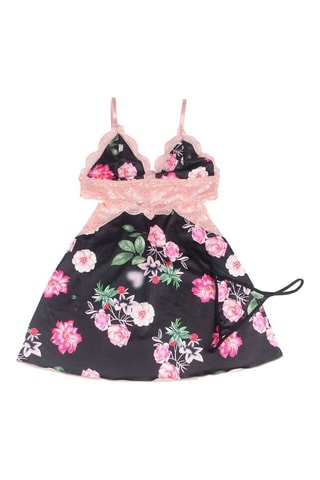 Babydoll - Preto e rosa