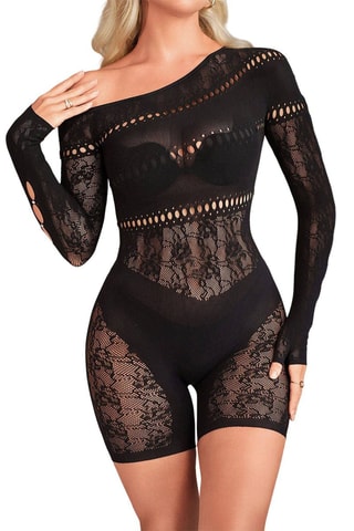 Macacão curto - Preto