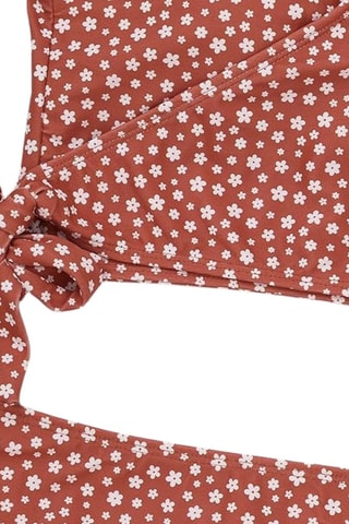 Maillot 2 pièces taille haute - Marron