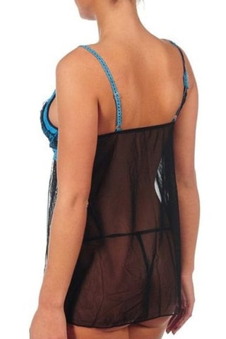 Babydoll e string - Preto