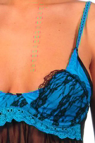 Babydoll e string - Preto