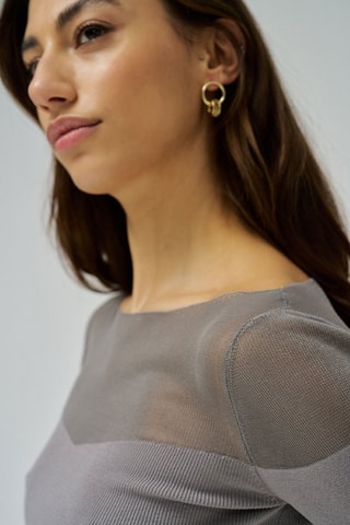 Maglia slim - Grigio