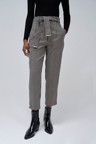 Pantaloni chino slim - Nero e bianco