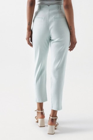 Pantaloni chino in lino - Verde