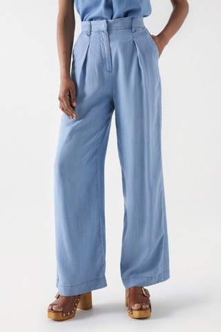 Pantaloni palazzo - Blu