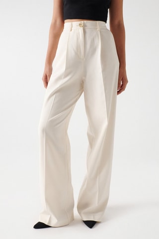 Pantaloni wide legs - Beige