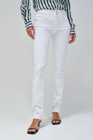 Jeans a vita alta - Bianco