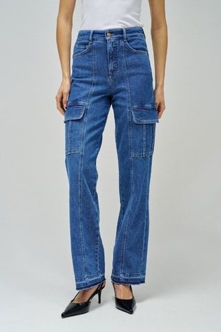 Jeans cargo - Blu