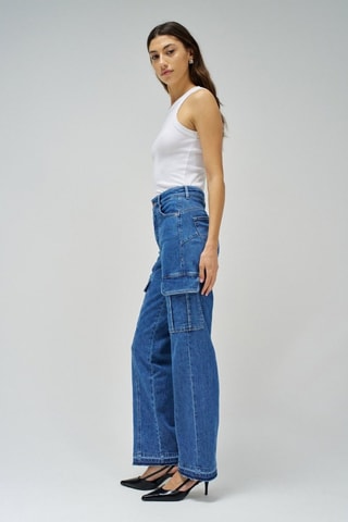 Jeans cargo - Blu