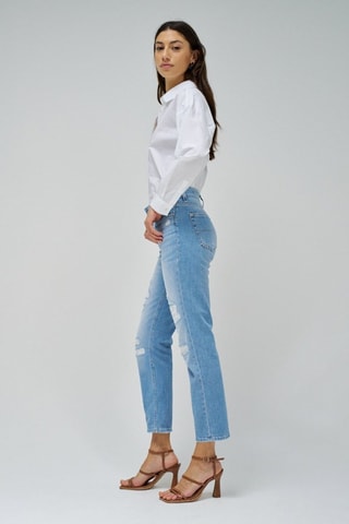 Jeans 7/8 - Azzurro