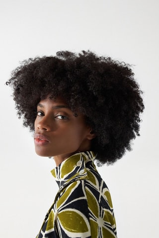 Abito regular - Nero e verde