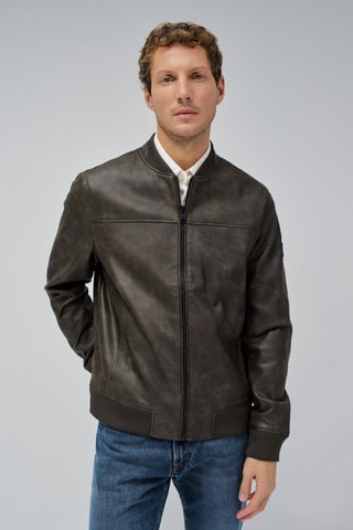 Giubotto regular - Marrone