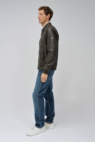 Giubotto regular - Marrone