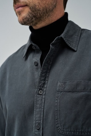 Camicia regular - Grigio