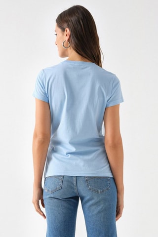 T-shirt slim - Blu chiaro