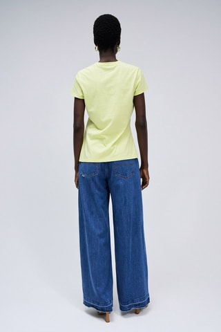 T-shirt slim - Giallo chiaro