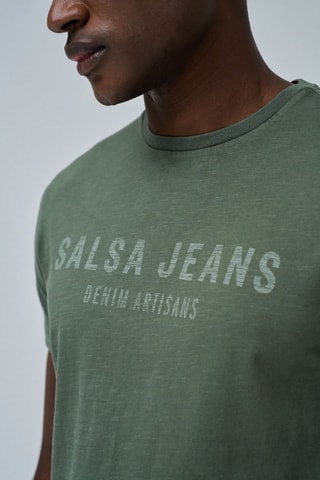 T-shirt slim - Verde scuro