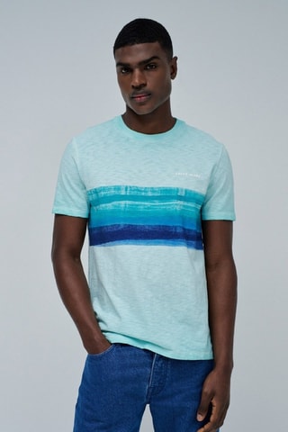 T-shirt slim - Blu