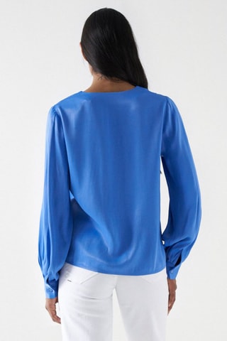 Blusa regular - Blu chiaro