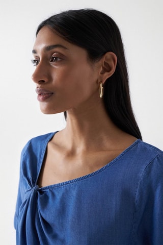 Blusa regular - Blu chiaro