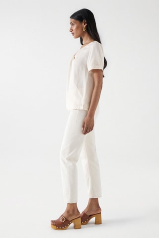 Blusa regular - Beige