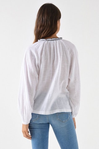 Blusa regular - Bianco