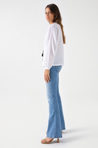 Blusa regular - Bianco