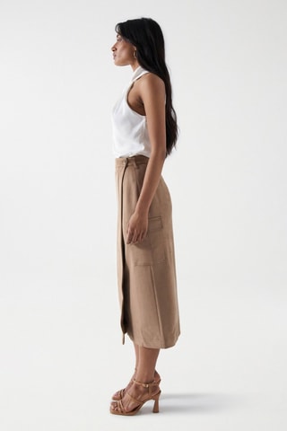 Gonna a portafoglio - Marrone chiaro