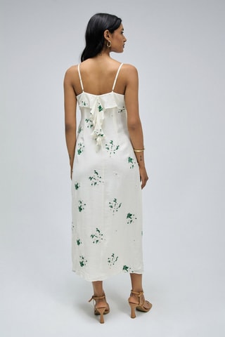 Abito con volant - Beige