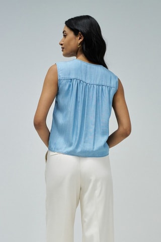 Camicia regular in jeans - Azzurro