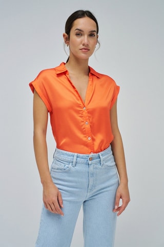 Camicia regular - Arancione