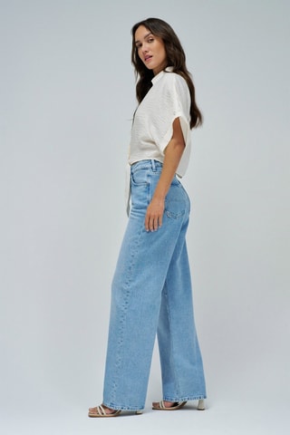 Camicia loose - Beige chiaro