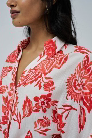 Camicia loose - Rosso