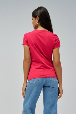 T-shirt slim - Rosa scuro