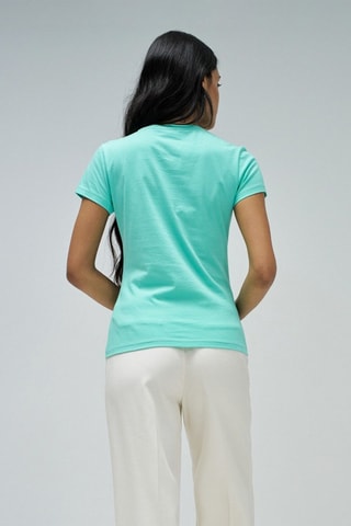 T-shirt slim - Verde chiaro