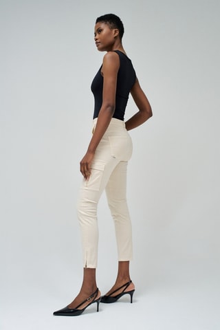 Pantaloni cargo 7/8 - Beige