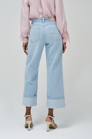 Jeans a vita alta - Azzurro