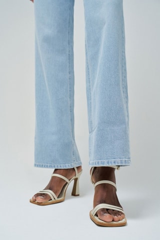 Jeans a vita alta - Azzurro