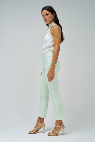 Pantaloni chino 7/8 - Verde chiaro