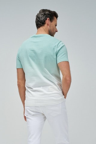 T-shirt slim tie and dye - Verde chiaro