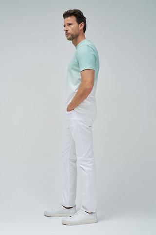 T-shirt slim tie and dye - Verde chiaro