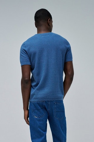 T-shirt regular - Cobalto