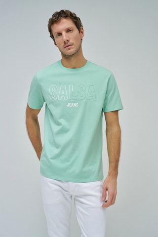T-shirt slim - Verde chiaro