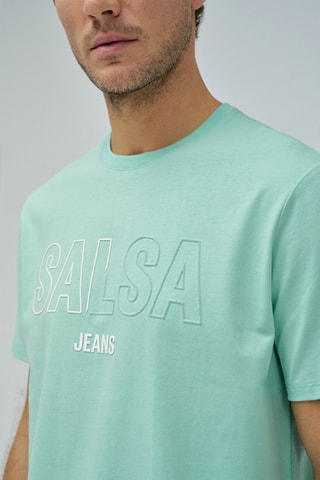 T-shirt slim - Verde chiaro