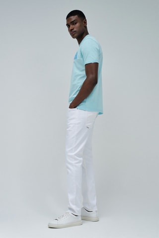 T-shirt slim - Azzurro