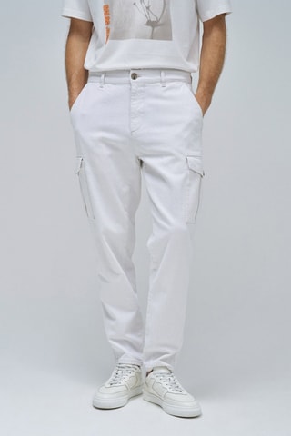 Pantaloni cargo - Bianco
